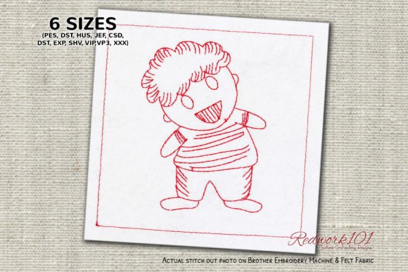 Review: Doodle Dancing Boy Embroidery Design for Holiday Sales