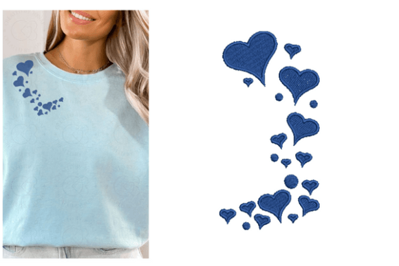 Review: Heart Waterfall Embroidery Designs for Gifts