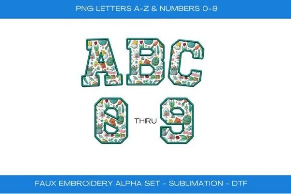 Review: Spring Easter Faux Embroidery Alpha Set