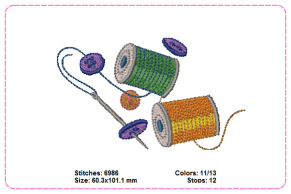 Review: Thread Bobbin Needle Embroidery Design