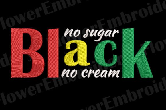 Reviewing Black No Sugar No Cream Embroidery